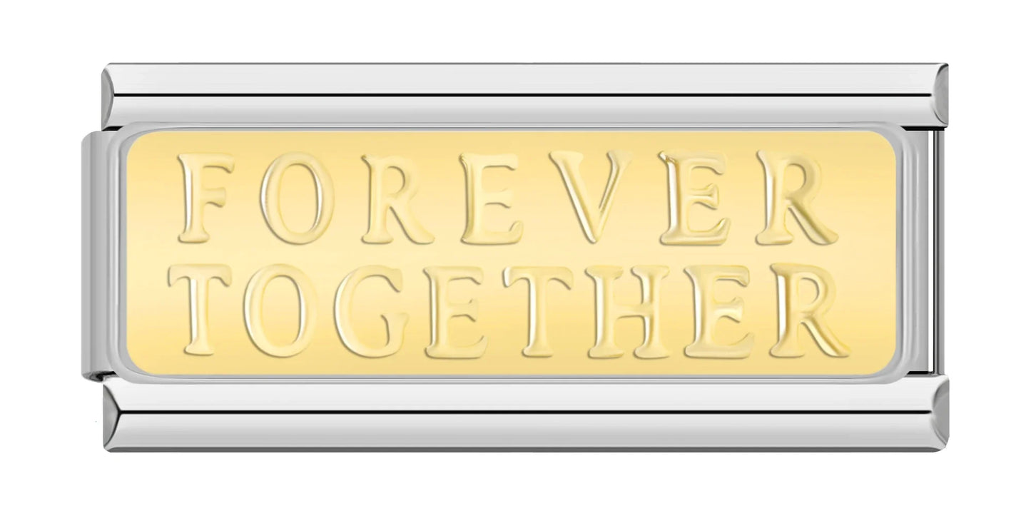 FOREVER TOGETHER - Silver Bar Charm