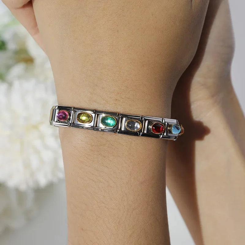 Elegant Citrine Resin - Silver Charm