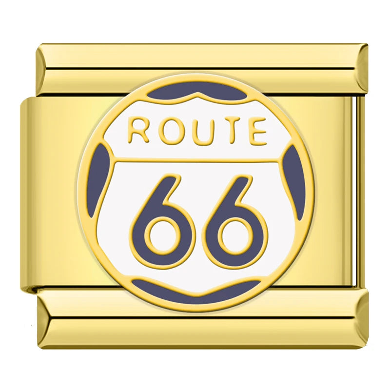 ROUTE 66 - Gold Charm