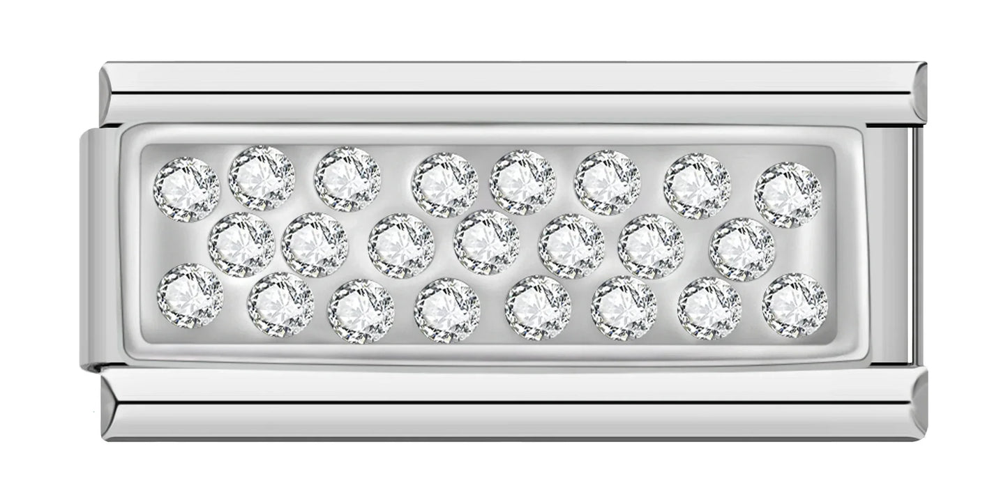 Crystal Classic Shine – Silver Bar Charm