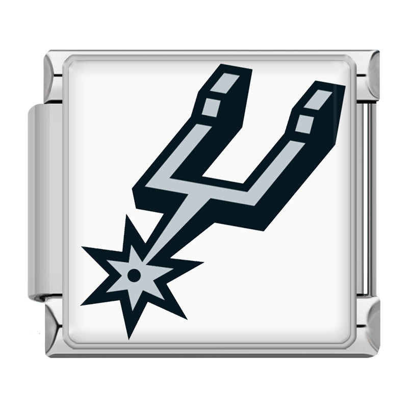 San Antonio Spurs Logo - Silver Charm