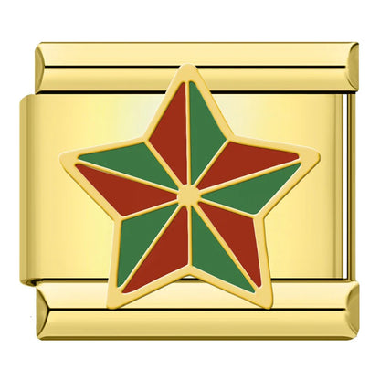 Festive Star – Gold Charm