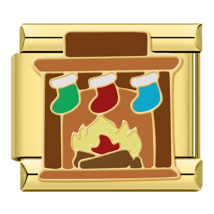 Fireplace Eve – Gold Charm