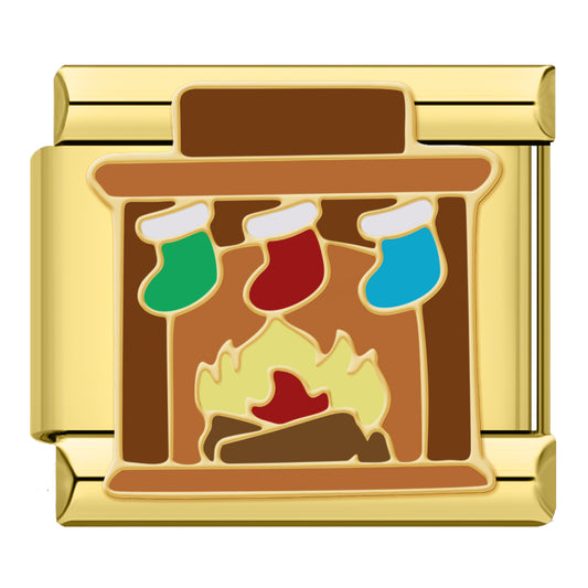 Fireplace Eve – Gold Charm