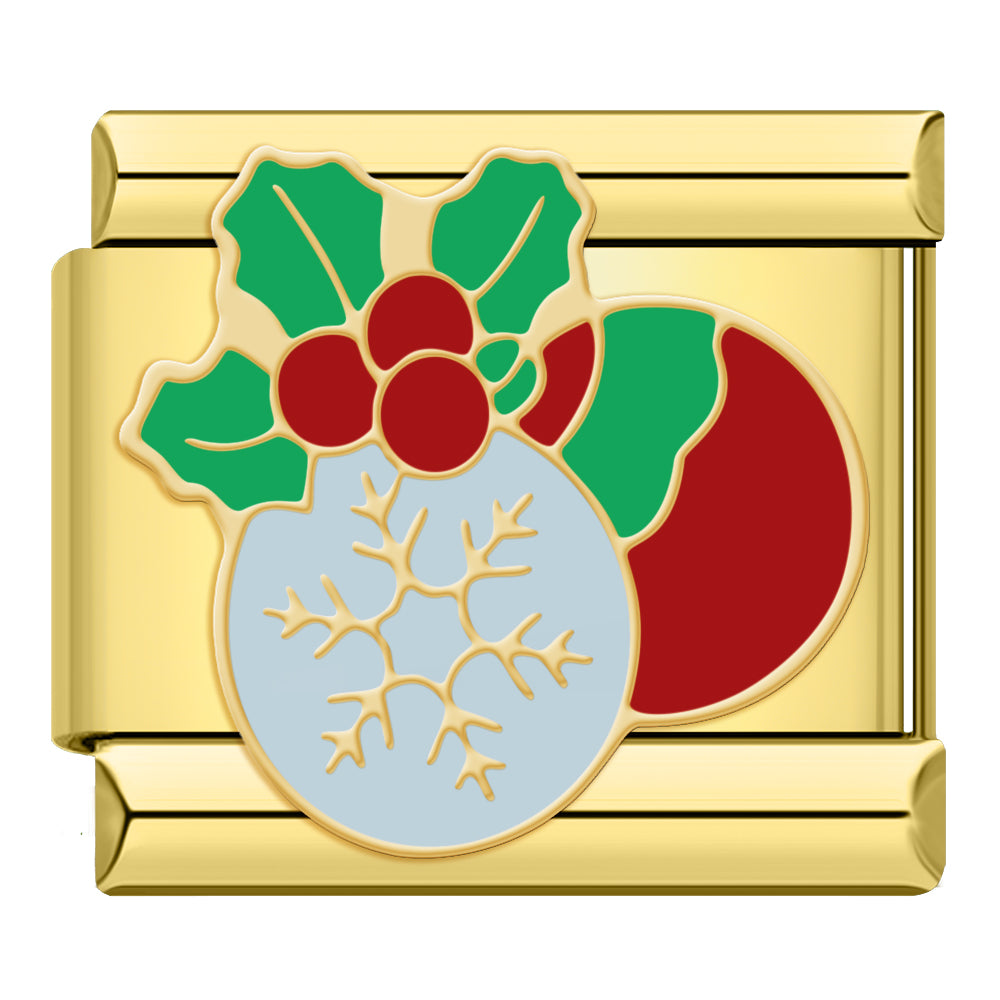 Crystal Bauble – Gold Charm