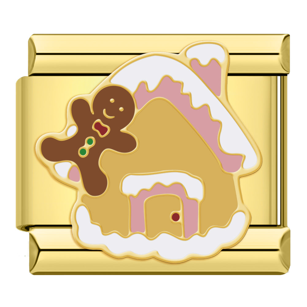 Gingerbread House – Gold Charm