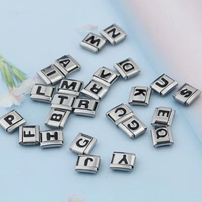 Black Letter C - Silver Charm