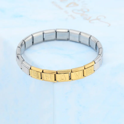 Golden Letter B - Gold Charm