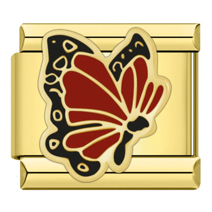 Red Butterfly - Gold Charm