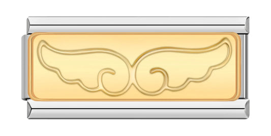 Angle Wing - Silver Bar Charm