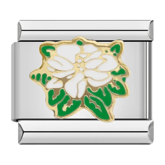 White Flower charm