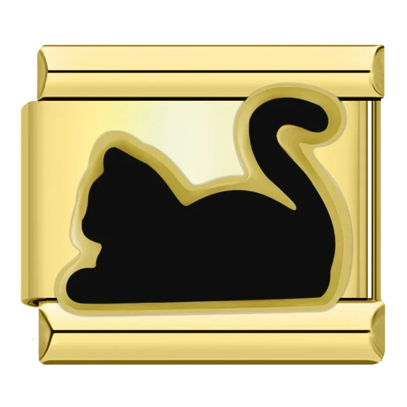 Mystic Cat - Gold Charm