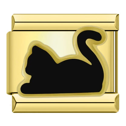 Mystic Cat - Gold Charm