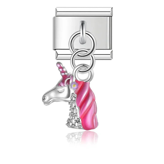 Unicorn - Silver Pendant Charm