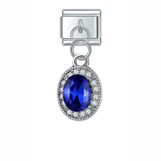 Royal Sapphire - Silver Pendant Charm