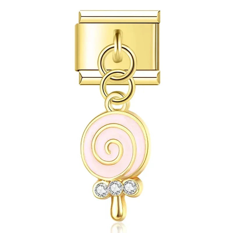 Sweet Baby Candy - Gold Pendant Charm