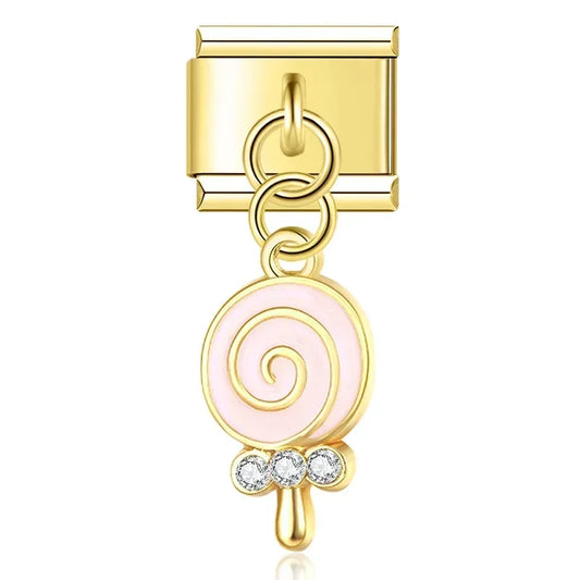 Sweet Baby Candy - Gold Pendant Charm