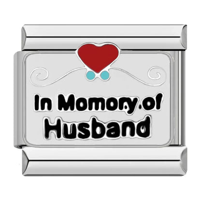 In Memory of Husband - Silver Charm