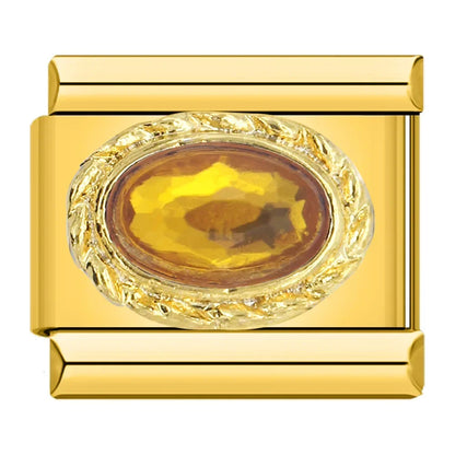 Royal Topaz Resin - Gold Charm