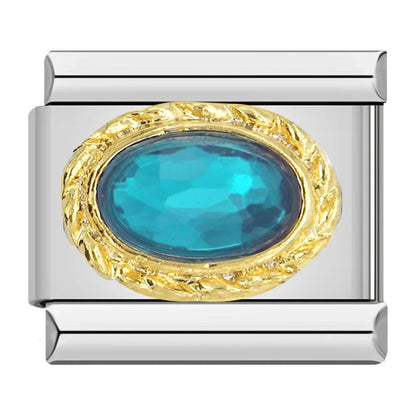 Royal Aquamarine Resin - Silver Charm