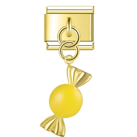 Lemon Candy - Gold Pendant Charm