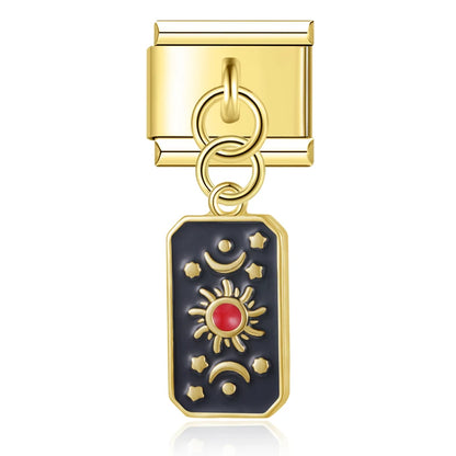 Solar Core – Gold Pendant Charm