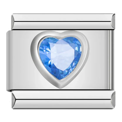 Royal Blue Resin Heart charm