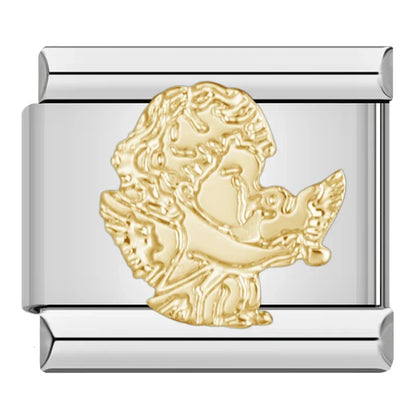 Angel with Dove - Silver Charm