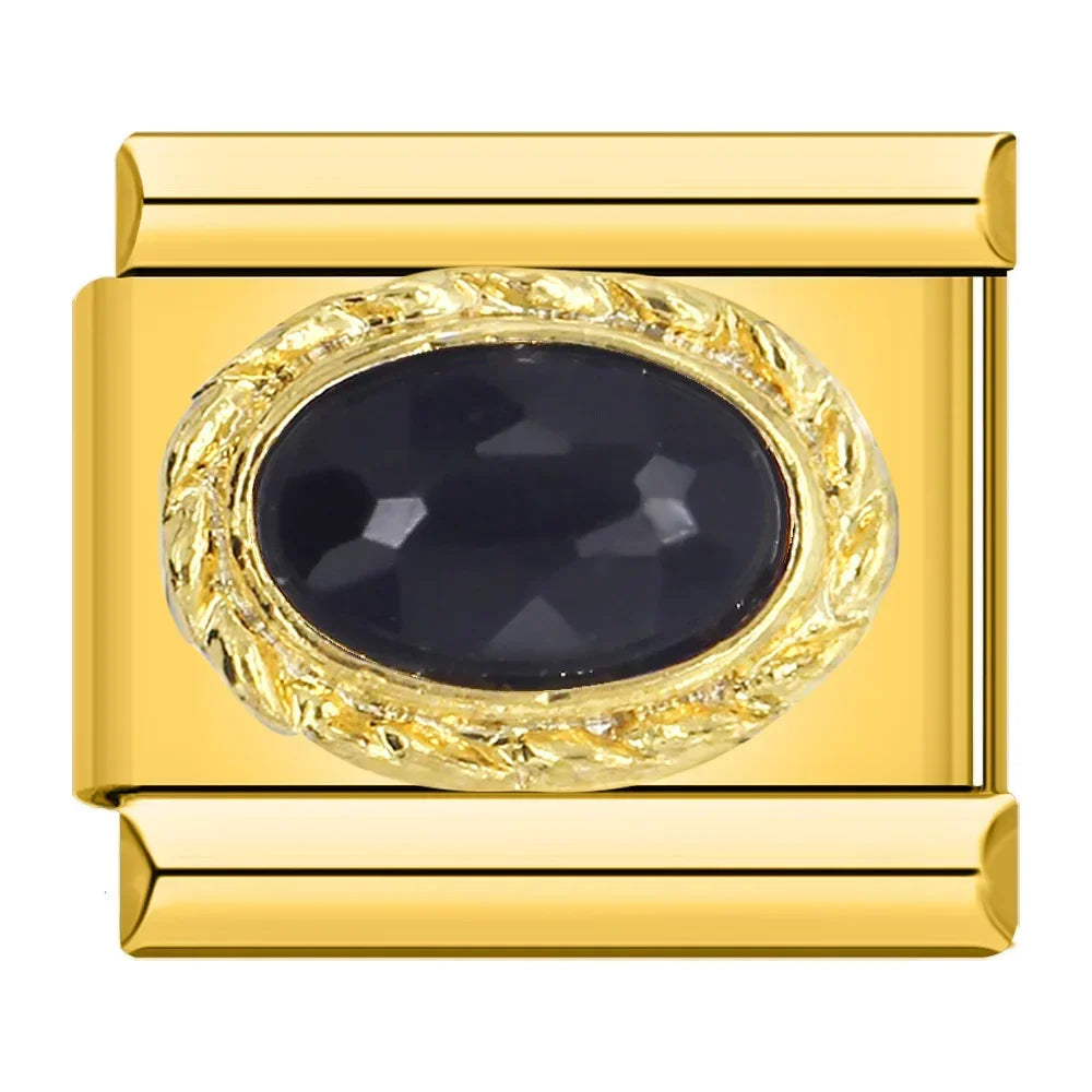 Royal Onyx Resin - Gold Charm