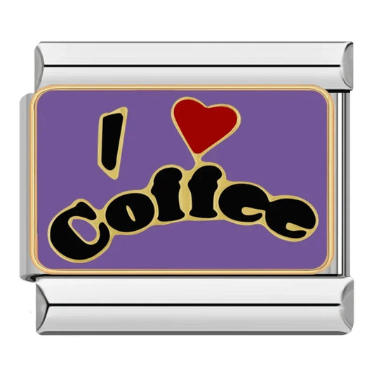 I Love Coffee - Silver Charm