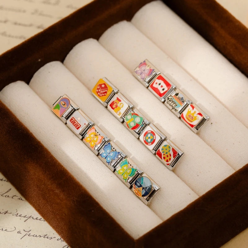 Gorgeous Orange Butterfly - Silver Charm