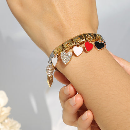 Red Heart - Gold Pendant Charm