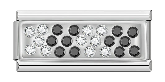 Monochrome Mix – Silver Bar Charm