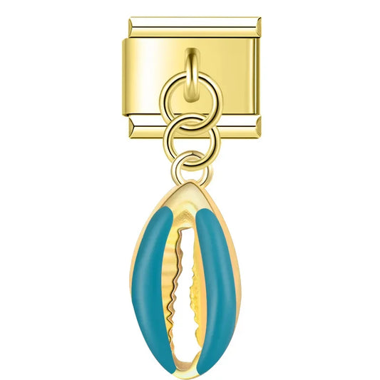 Ocean Shell - Gold Pendant Charm