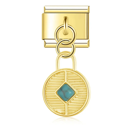 Fortune Circle – Gold Pendant Charm