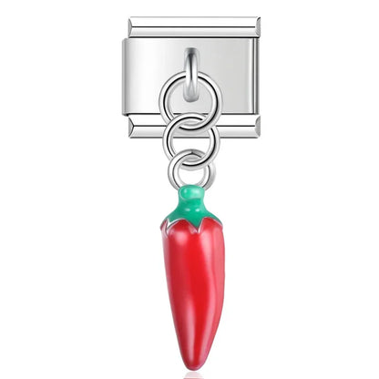 Pepper - Silver Pendant Charm