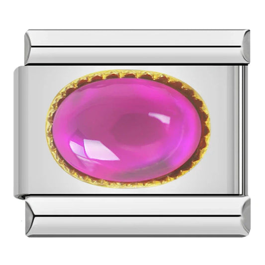 Elegant Amethyst Resin - Silver Charm