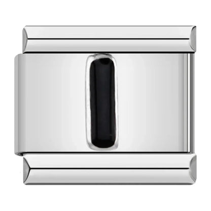 Black Letter I - Silver Charm