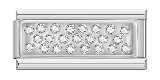 Crystal Classic Shine – Silver Bar Charm