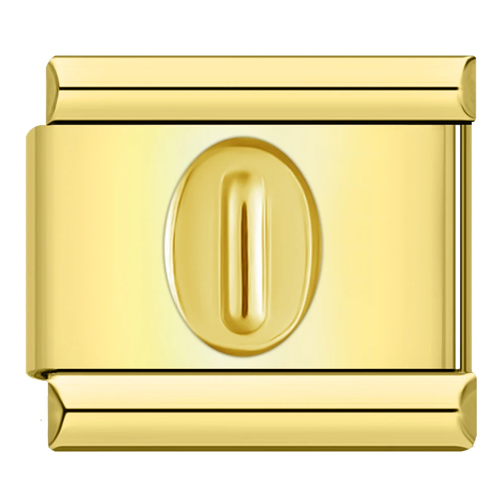 Golden Number 5 - Gold Charm