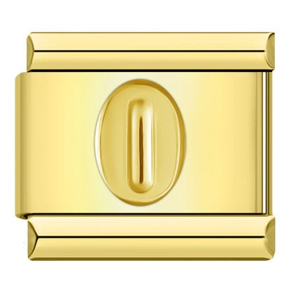 Golden Number 5 - Gold Charm