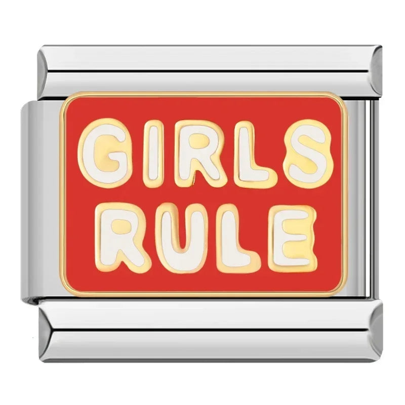 GIRLS RULE charm