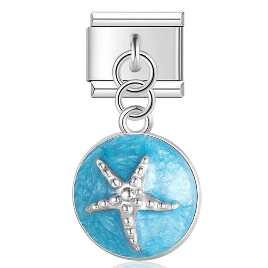 Sea Starfish - Silver Pendant Charm