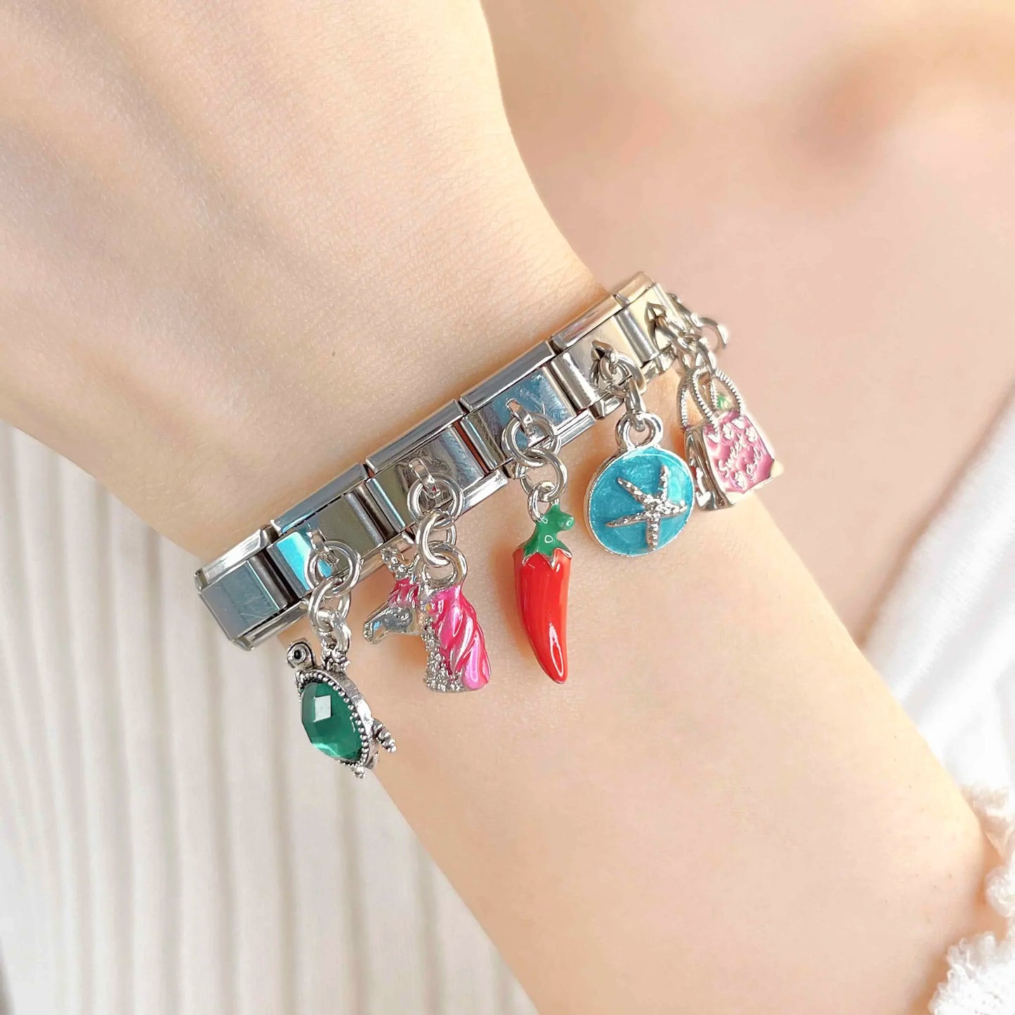 Sea Starfish - Silver Pendant Charm